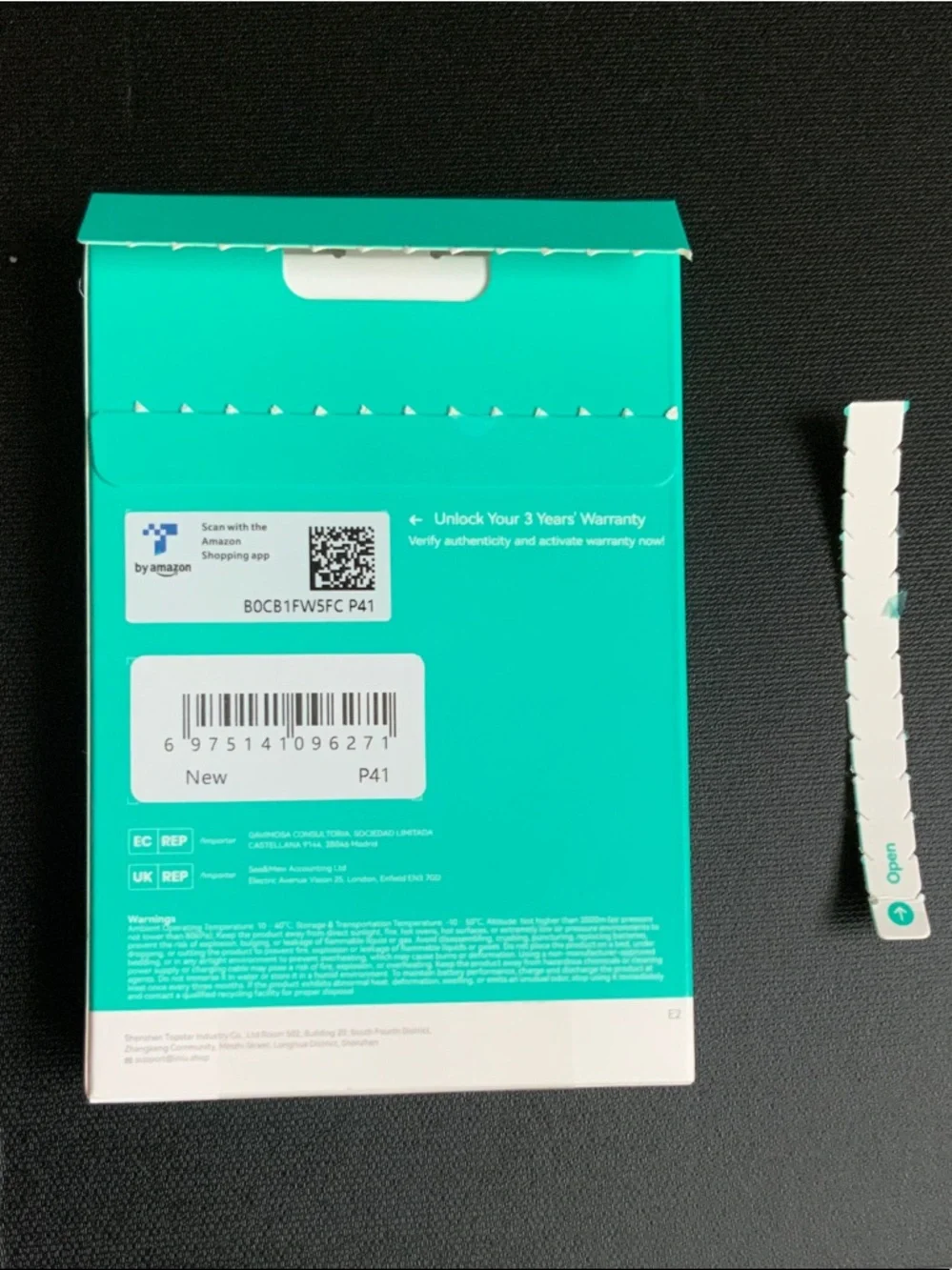 Amazon Teal Power Bank Portable Charger